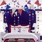 4th of July Patriotic Decorations Set Glitter Star Streamers Pennant Bunting Banner Red White Blue Garland for Independence Day Veterans Labor Day Decor Holiday Memorial Day Party Supplies